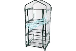 DIVCHI Greenhouse Replacement Cover Heavy-Duty Covers for Garden Growhouse (Clear, 3 Tier - 50L x 47W x 105H CM)