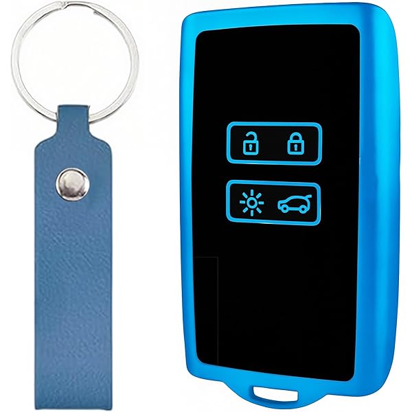 Sdhiiolp Étui Carte Compatible Renault Dacia Clio Megane Espace 5 Kadjar Arkana Talisman Coque Clé Télécommande