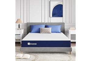 Avenco Materasso Singolo 90x200, Altezza 16 cm, Materasso Memory Foam Gel, Alta Elasticità Materasso Ibrido in Schiuma per Dormire Fresco, Eccellente Resilienza, 7-Zone di Comfort