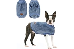 LOLLANDA Hundepullover, Haustier-Pullover, Sweatshirt, weich, warm, Haustier-Weste, Pullover für kleine Hunde, Katzen, Yorkie, Chihuahua, Herbst-Winter-Kleidung (Blau, M)