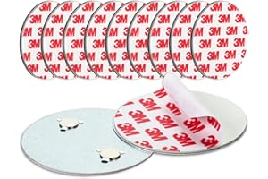 SHD Pastilles adhésives pour détecteurs de fumée, adhésif autocollant 3M avec support magnétique pour détecteurs d'incendie, fixation facile, Ø 70mm, montage rapide, sans perçage, ni vis, pack x10