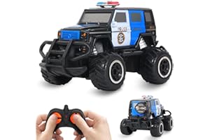 Pup Go Small Police Car Remote Control Toy for Kids Ages 3-7, Quick Off-Road RC Vehicle, Ideal Birthday for Boys and Girls, Promotes Fun and Skill Development for Beginners