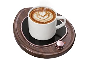 Kaffekoppsvärmare, skrivbordskoppvärmare 2 temperaturinställningar temperaturkontroll elektrisk dryck te mjölk ljus värmare k