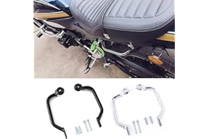 TAZGANTAX Barres d'appui arrière pour siège arrière de Moto Compatible avec Z900RS Z950RS Z 900 RS Z950 RS Z 900RS 950RS Accessoires 2017 2018 2019 2020 2021 2022 2023 (Noir)