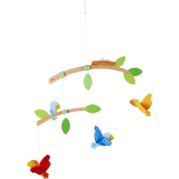 Montessori Mobiles Set – 5 Handgefertigte Hängemobile (Schwarz-Weiß, Gobbi, Tänzer Etc.) Für Babys Ab 2 Wochen