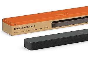 Amazon Fire TV-Soundbar Plus | 3.1-Kanal-Sound, All-in-one-Design, Dolby Atmos, DTS:X, auch ideal für Dialoge geeignet | 2024