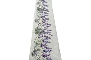 LAVELAHOME Tappeto Cucina Riciclato Eco Lavanda Fiori Provenzale Viola RecycledChef Antiscivolo Lavabile (cm_50_x_120)