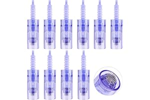 CENOZ 10 Pièces 36Pin Aiguilles A6 Microneedling de Cartouches de Remplacement pour Derma pen A6/A10/M5/M7, Dermapen Microneedling Pour Micro Needle Appareil Pen, Auto Derma Stylo (36 Épingles, 10Pcs)