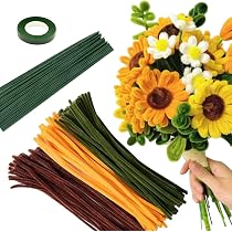 Fil De Fer Kit De Fleurs DIY 300Pcs - Fil Chenille Pastel Pour Enfants, Cure -Pipe Bouquet De Fleurs Artificielles