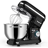 Vospeed Impastatrice Planetaria 6QT Robot da Cucina 1500W Multifunzione Impastatrice Professionale con Frusta, Gancio per Imp