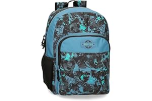 Roll Road Soccer Mochila Escolar Negro 30x40x13 cms Poliéster 15,6L