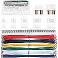 Lyeteung 420 PCS 2.0mm JST-PH Connector Kit, JST-PH 2/3/4/5/6 Pin Housing Female and Male Connector Plug, with 22AWG Pre-Crimped Cables Wire and Female Pin Crimp Terminal (Double)