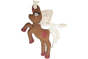 PFERDELINIS Giocattoli per cavalli come scatola da lavoro, paddock, giocattolo per cavalli contro la noia, robusta pelle scamosciata (unicorno)