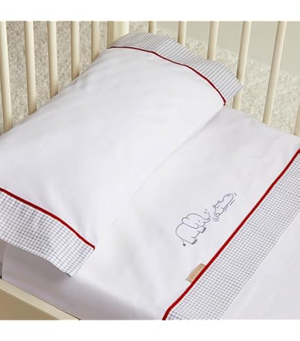 Lettino Bambino T&R Baby 3 Pezzi In Flanella Grigio - Set Con Smerlatura - Foto 6