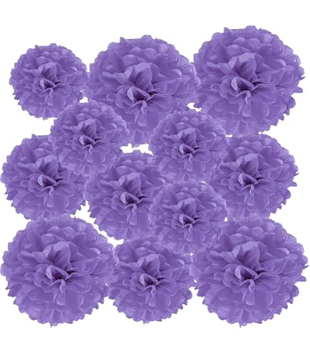 12 Stück Seidenpapier-Pompons, 30,5 Cm, Burgunderrot – Perfekt Zum Aufhängen Für Hochzeit, Geburtstag & Partydeko