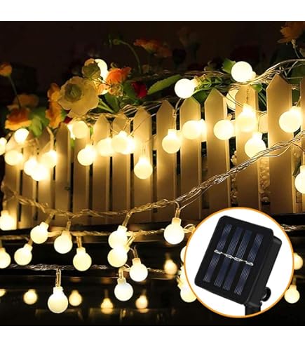 Guirlande Lumineuse Solaire D'extérieur, 6.5 Mètres, 30 LED, étanche