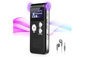 Yegolito 64GB Professional Digital Voice Recorder, Dictaphone Recorder with Voice Activated Recording, Digital Audio Sound Recording Device with Playback for Lectures Meetings, Interviews, MP3 Player