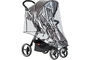 SHUXIA Universal Rain Cover for Pushchair,Windproof&Waterproof Pram RainCover,Baby Stroller TransparentPVC rain Cover for Pushchair Pram Buggy,Rainproof Windproof Rain Cover,Baby Travel Weather Shield Cover