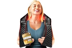 Essy Masajeador Cervical y Espalda Masajeador de Cuello y Hombros Maseajor Cervical y Espalda Masaje Cervical Shiatsu Masajes Espalda Cervicales (EU plug)