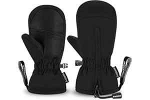 Andake Kids Ski Gloves, Boys & Girls Warm Waterproof Mittens 3M Thinsulate Windproof Breathable Thermal Children Gloves for Skiing, Snowboarding and Winter Outdoor Sport