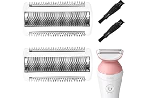 FEGAT 2 sztuki wymiennych głowic tnących do BRL130 BRL140 BRL175 RL146 BG2000, wymienna głowica tnąca do trymera foliowego ze stali nierdzewnej, ostrza zamienne do elektrycznych Ladyshaver na mokro i sucho