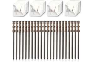 YoHold Wizard Party Supplies - Wand Pencil,Lightning Bolt Scar Temporary Tattoo for Magic Birthday,Goody Bag Filler,Cosplay Party,Halloween Decor Favors,School Rewards(24pcs Each)