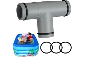 Poolslanganslutning, 32 mm reservadapter för poolpumpar, T-stycke för 1 | 25 tum vattenslang, PP poolslangadapter, slangkontakt, mjuk slangkontakt för filterpump