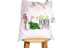 WZMPA Golf Girl Cosmetic Makeup Bag Lady Golf Gifts Golf Is Fore Girls Zipper Pouch Bag For Golf Lover Golf Player, Golf Girls Tote, One Size