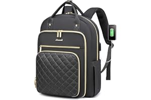 ‎LOVEVOOK LOVEVOOK Rucksack Damen, 15.6 Zoll Laptop Rucksack mit Laptopfach, Schulrucksack Mädchen Teenager, Wasserdicht Schultasche, Arbeitsrucksack Dapack für Business Reise Schule Uni Lehrer