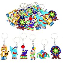 BOFUNX 9pcs Centrotavola A Nido D'Ape Tema Circo - Decorazione Cartone Per Feste E Carnevale - Foto 8