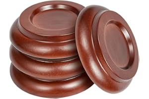 SOUND HARBOR Piano Caster Cups Upright Piano Caster Cups Wood Coasters Cups