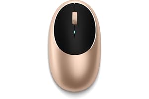 ‎SATECHI SATECHI M1 Mysz Bezprzewodowa Bluetooth z Ładowania USB-C, Kompaktowa i Przenośna do MacBook Air i Pro, Mini, iMac, Windows, ThinkPad, Chromebook i innych – Złota