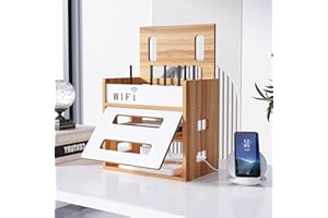 Catekro WIFI Router Storage Box, wifi Cabinet to Hide Router and Modem, Router Cover Decorative Box for Office and Home