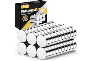 Wukong N45 minimagneter starka, 3 x 1 mm | 60 stycken neodymmagneter, små men starka för kylskåp, kontor, 3D-skrivare, modell