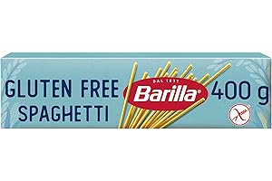Barilla Gluten Free Spaghetti Pasta – Authentic Italian Long Cut Pasta Made with Corn & Rice – Single Pack of 1 x 400g