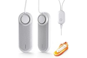 GERBALA Asciuga Scarpe Elettrico, Asciuga Scarpe Portatile,50° Costante con 3 Modalità Timer, con Scatola Sterilizzazione UV e Profumo, Asciugare le Scarpe e Deodorare Per Scarpe Stivali Calzini Guanti