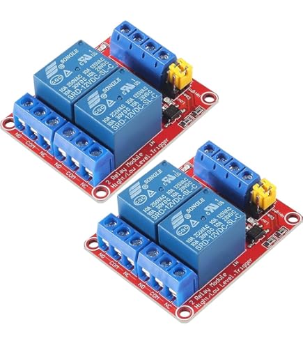 Modulo Scheda Relè 2 Canali Optoisolati 10A 250V Shield 5VDC Con LED Per PIC AV - Foto 7