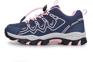 EGGSEED Girls Trainers Water Repellent Trail Running Sneakers Non-Slip Walking Shoes Size 9UK(27EU)-5.5UK(39EU) - for Active Little Girls,Big Girls & Teenagers