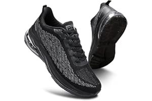 gojiang Zapatillas Hombres Mujeres Air Running Sneakers Deportivas Casuales Training Sport Zapatos Cómodo Antideslizante Jogging Caminar Gimnasio Fitness Tenis Ligeros Transpirables 36-47 EU