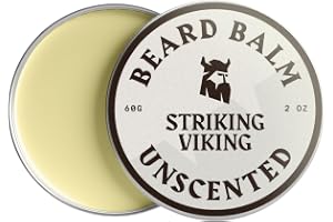 Striking Viking Oparfymerat skäggbalsam - Stilar, stärker och mjukar upp skägg och mustascher - 100 procent naturligt skäggba