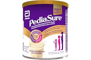 PediaSure Vanilla 400g, Complément Alimentaire pour Enfants âgés 1-10 Avec 24 Vitamines et Minéraux, Protéines et Triplesure Komplex|L'Emballage Peut Varier