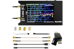 AURSINC NanoVNA-H4 Vektor Netzwerk Analysator mit 32GB Karte – 10,16 cm Touchscreen V4.4, 9KHz-1.5GHz HF/VHF/UHF misst S-Parameter, SWR, Smith-Diagramm