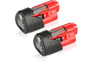 2 Pack Waitley 12V 3A Replacement Battery Compatible with Milwaukee M12 Power Tools