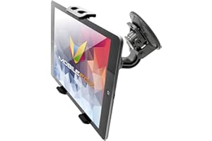 Mobilefox 360° samochodowy uchwyt na tablet z przyssawką, uchwyt na przegub kulowy, uchwyt na przednią szybę do uniwersalnego