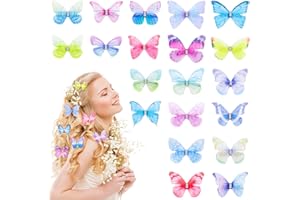 KIIWAH 20 Piezze Mollette Capelli a Farfalla, Fermagli Per Capelli Becchi Per Capelli Accessori Capelli per Bambina Donna