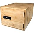 surebox Lockable Box - Bamboo - 12 Litre Lock Box - 4 Digit Combination Lock - Premium Smart Safe Home Storage