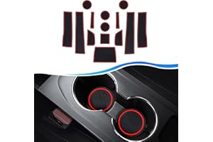 SXCY Tappetino Antiscivolo per Renault Arkana 2020-2023, Tappetini in Gomma per Arkana, Antiscivolo Mat per Console Centrale, Bracciolo, Scanalatura Porta, Arkana Accessori (Rosso)