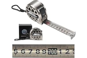 APOLLOPTIMUM Retractable Measuring Tape 7.5M 25mm, Stainless Steel Metric Tape Measure, Waterproof,Rust-Proof, And Antifouling