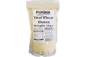 Vital Wheat Gluten 1kg - Flour for Making Seitan - Vegan Meat Substitute - Seitan Flour Powder Baking Bread Bulk PURIMA - 1 kg