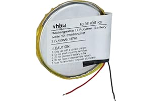 vhbw Batería Compatible con Garmin Fenix 1, 2 smartwatch, Reloj de Actividad (450 mAh, 3,7 V, Li-Ion)